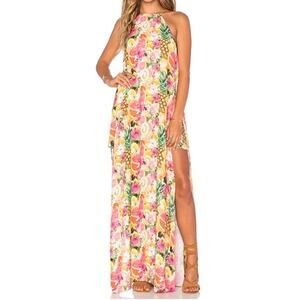 Show Me Your MuMu Bronte Mini Maxi Dress in Tutti Frutti XS High Halter